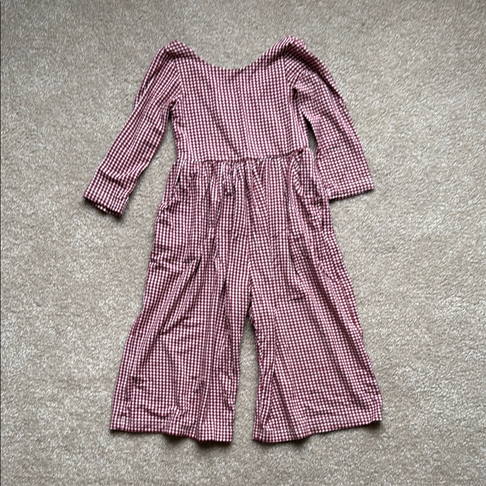 SweetHoney Red Gingham Leggy Romper